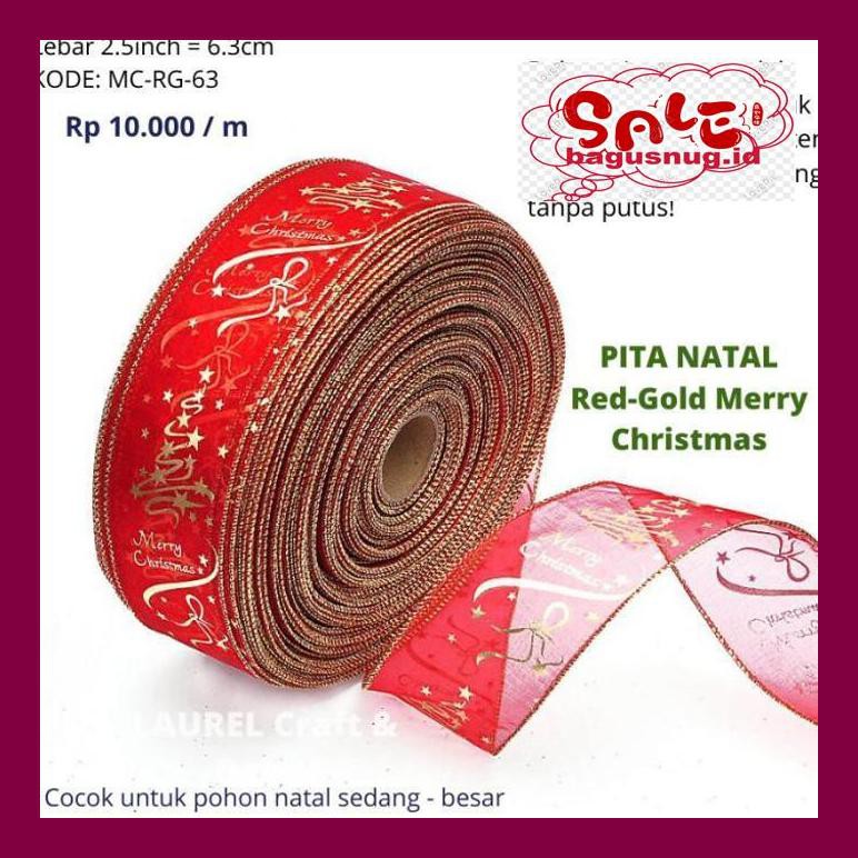 

Perlengkapan Natal -Ty- Pita Natal Organza Kawat - Melody Gold 790Natt