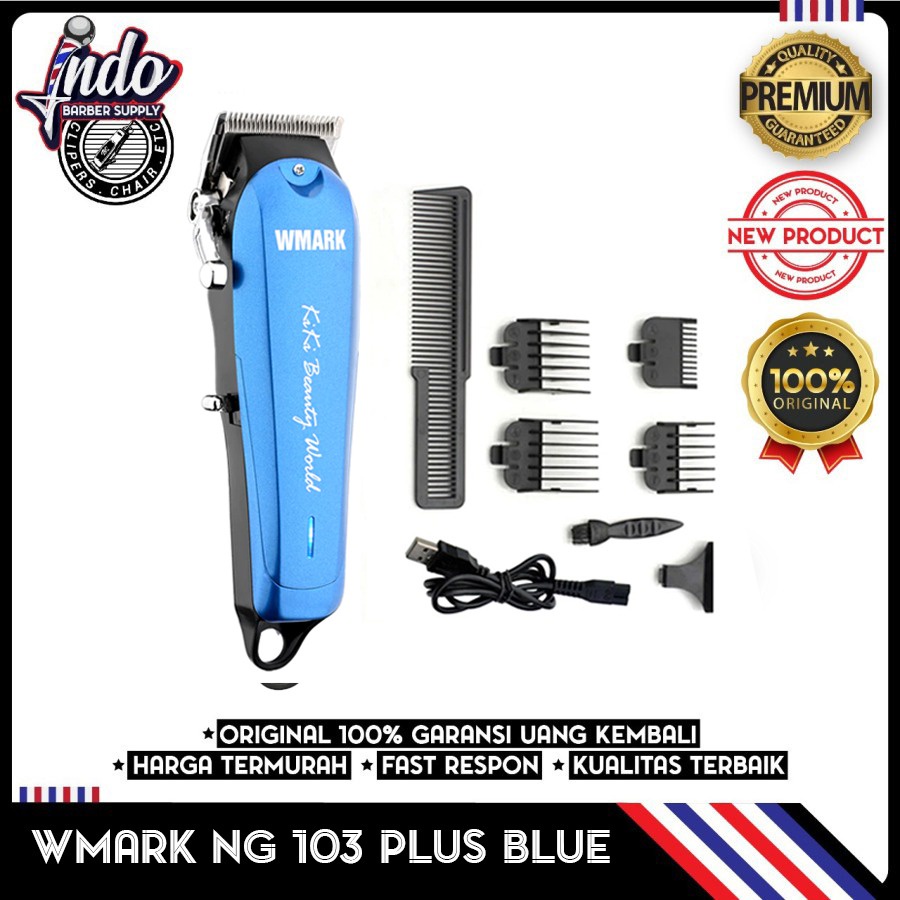 Hair Clipper Wmark Ng-103 Original Mesin Cukur Rambut Cordless cas
