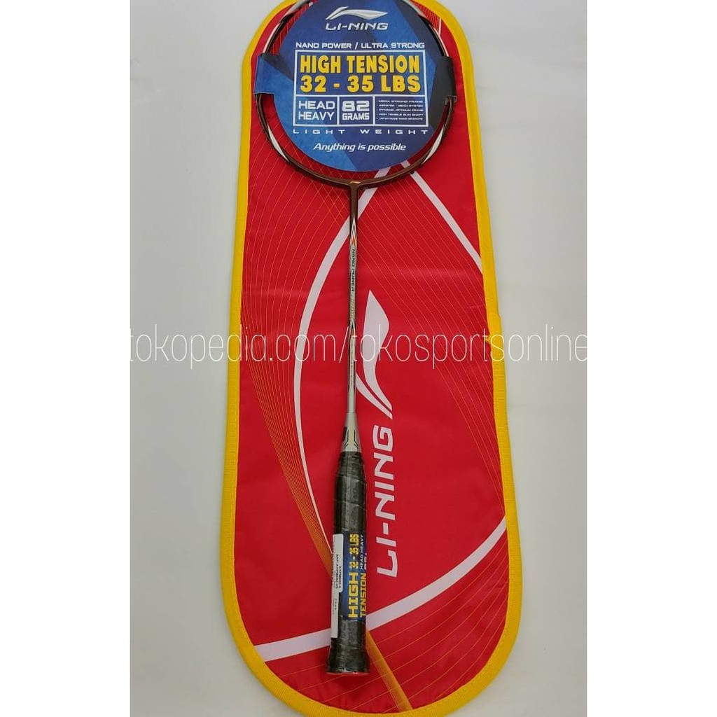 Lining NP 890 32Lbs 35Lbs Raket Badminton Li Ning Nano Power