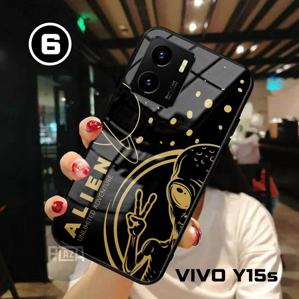 Softcase Glass SPACE [K62] for VIVO Y15s Terbaru CAMERA PROTECT Casing Handphone-Pelindung Handphone