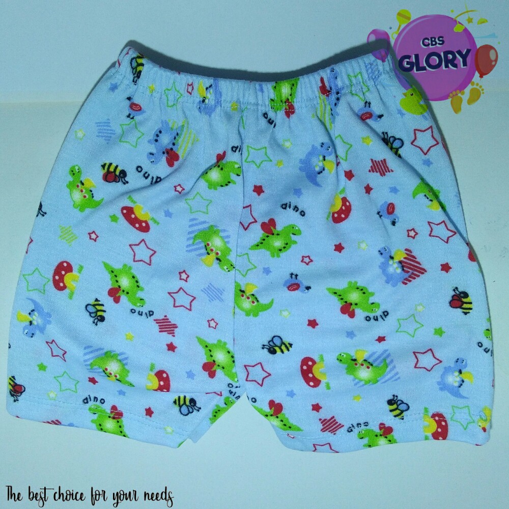 Celana Pendek Bayi Motif Dino/Ukuran S,M,L,XL/Bahan Katun Halus