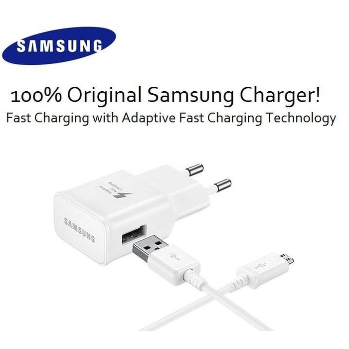 Charger Casan Original 100% SAMSUNG FAST CHARGING S6 / NOTE 4 / MICRO