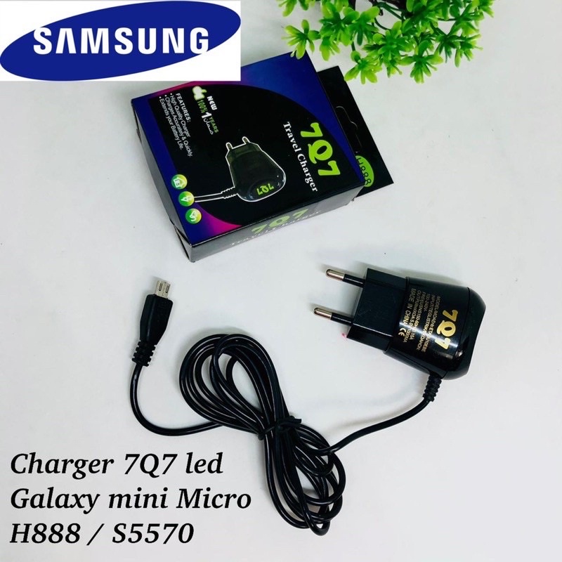 PROMO CHARGER LED 7Q7 MICRO SAMSUNG GALAXY MINI S5570