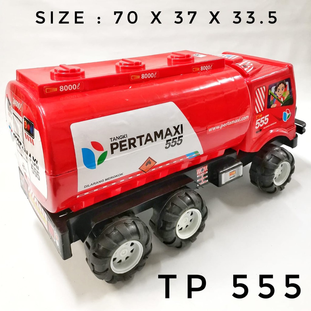 Mainan Mobil Mobilan Truk Tangki SG TOYS TP 555 Ukuran Super Jumbo / Truk Mainan Tarik