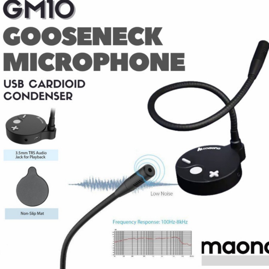 MAONO AU-GM10 Gooseneck USB Microphone Condenser