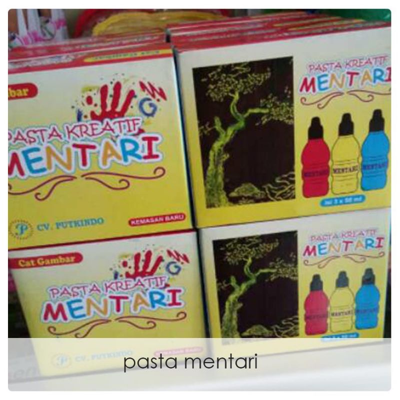 Pasta Mentari Cat Anak Non Toxic Fingerpaint Cat Lukis Menggambar Finger Paint Cat Tangan Anak