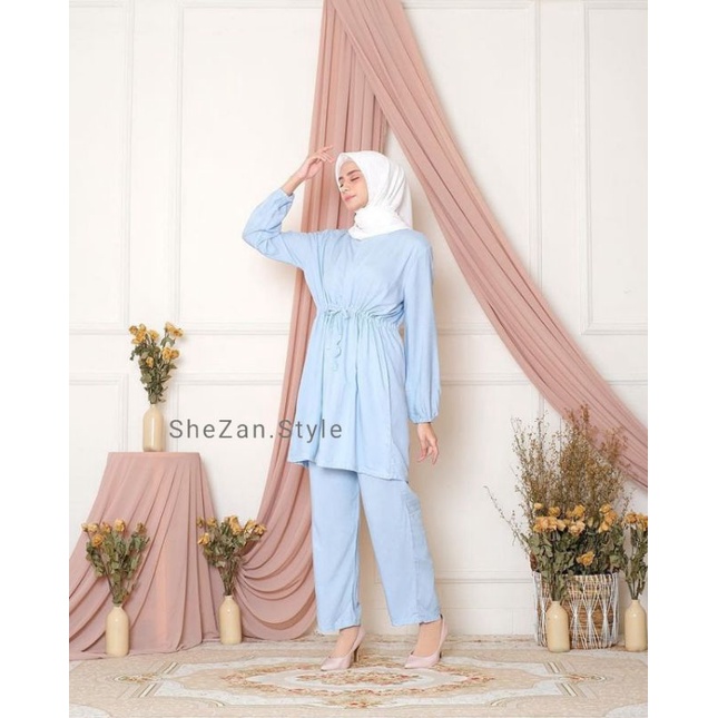 ONE SET RAYON / ONE SET PAJAMAS  POLOS /  SETELAN WANITA KEKINIAN / STELAN WANITA