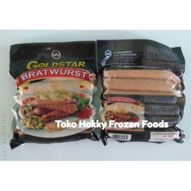 Sosis Jumbo Bratwurst Goldstar 500 gr Isi 6