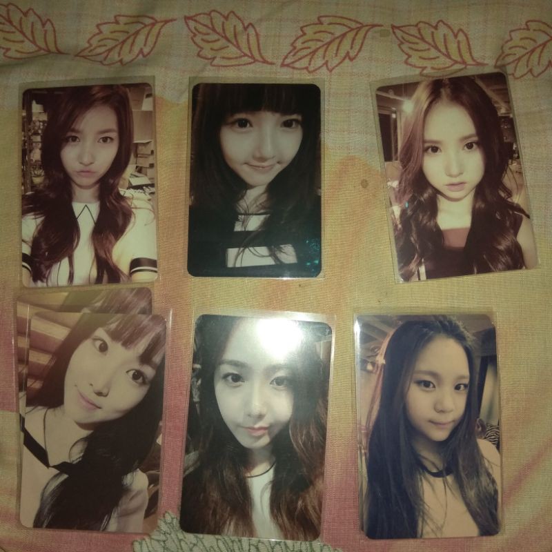 GFRIEND PHOTOCARD / PC FLOWER BUD SOWON YERIN EUNHA YUJU SINB UMJI