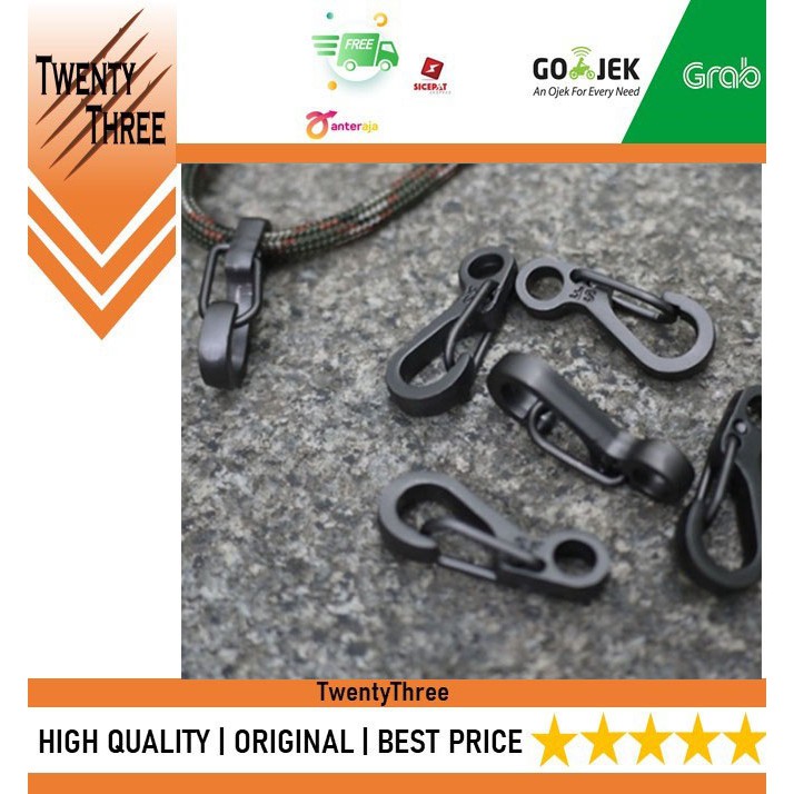 Gantungan Kunci Carabiner Karabiner Mini Stainless Key Hiking Outdoor