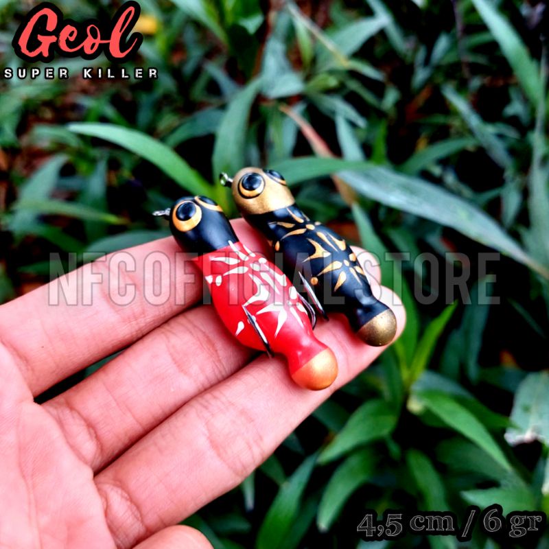 SF Soft frog Geol SUPER KILLER 4,5 cm 6 gram Umpan casting Gabus &amp; Toman