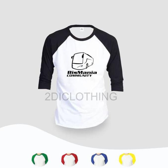 TERLARIS KAOS BISMANIA COMMUNITY RAGLAN / KAOS DISTRO BISMANIA