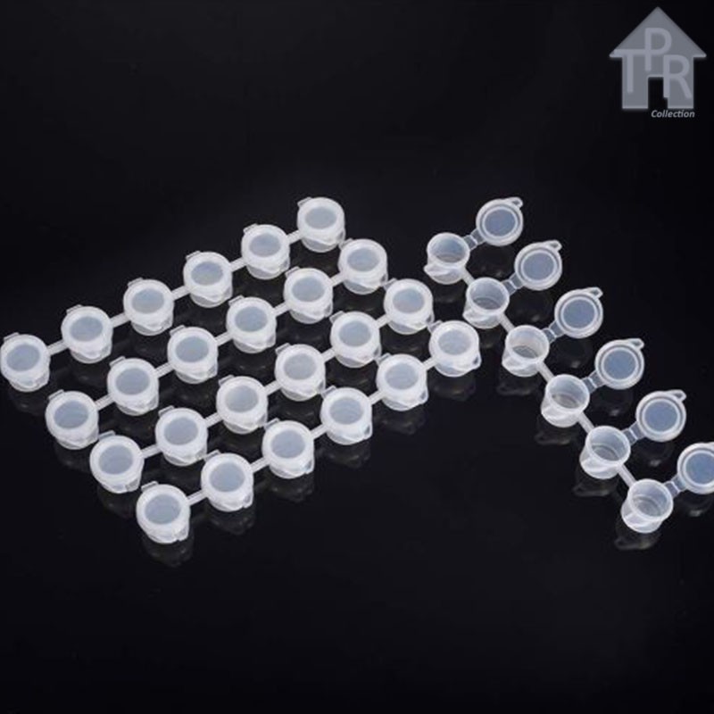 Empty Container Strip | Pot Cat Plastik Renteng - 6 x 5ml. - GROSIR