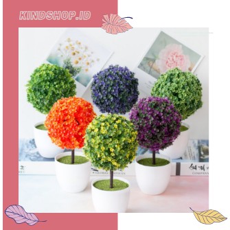 KINDSTORE❤ | FLOHA9 | Tanaman Palsu Kecil Plastik Hias Pot Bunga Artificial Daun Rambat