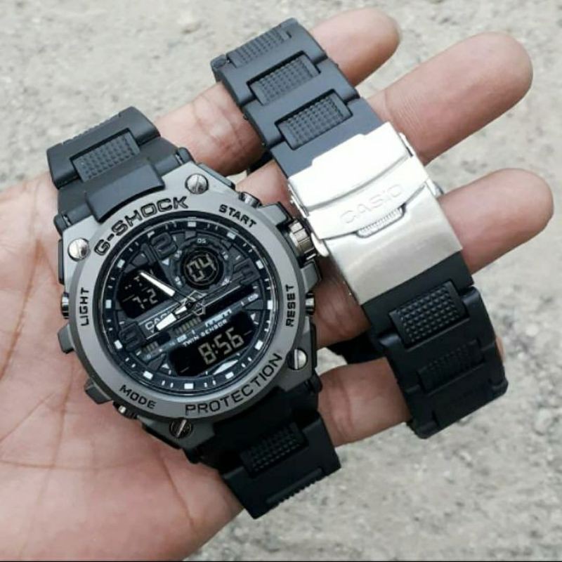 TERPOPULER!!!! BAHAN BESI HALUS JAM TANGAN TALI RANTAI JAM TERLARIS JAM PRIA GSHOCK GST8600