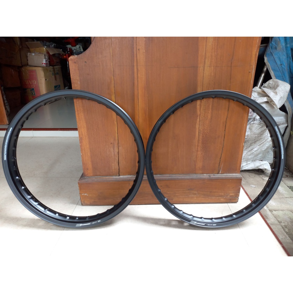 velg veleg set yoshimura ring 17 lebar 140 160 hole 36 hitam