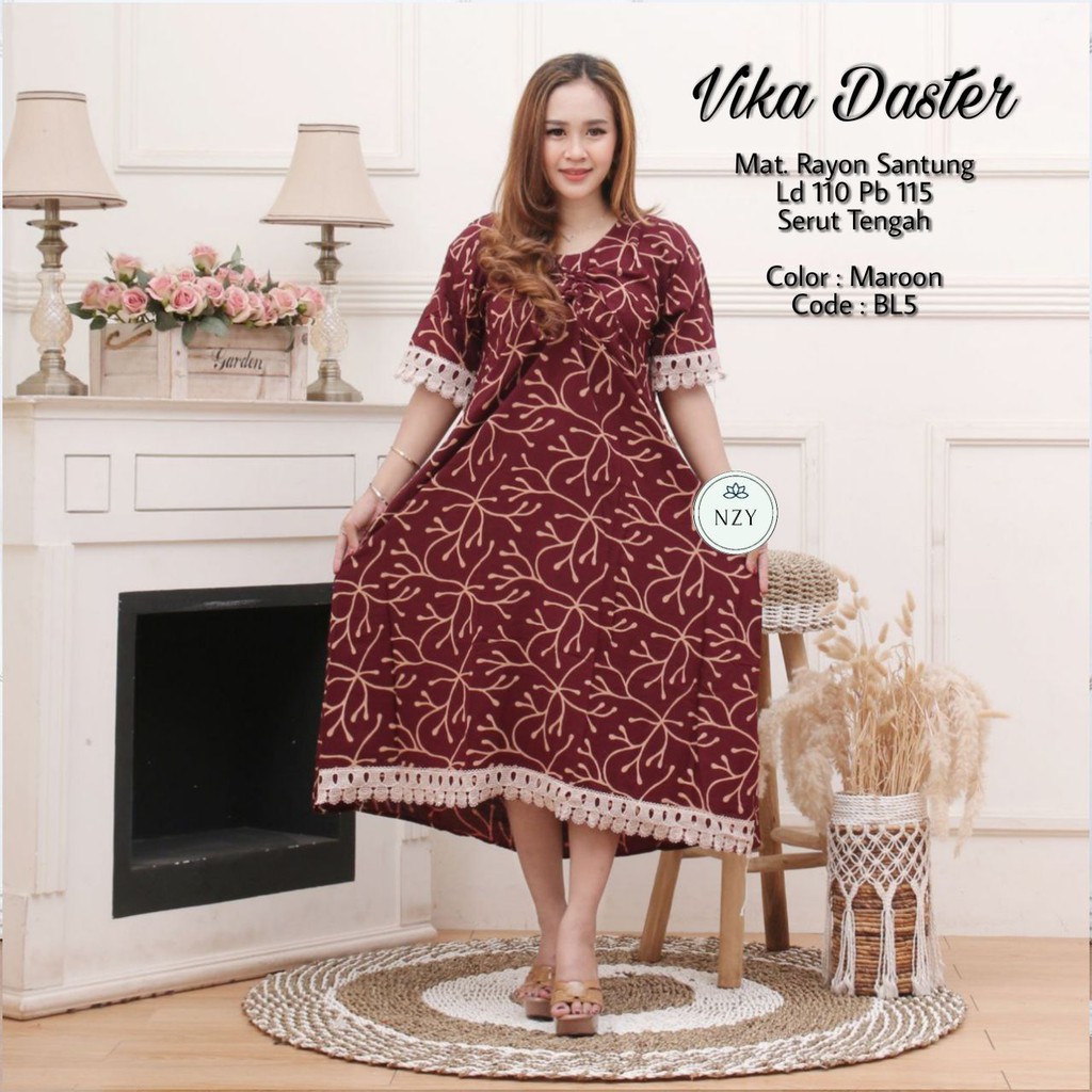 Daster Renda Ruffle / Daster Renda Arab / Daster Vika / Daster Renda Nazeeya / Daster Renda Motif / 