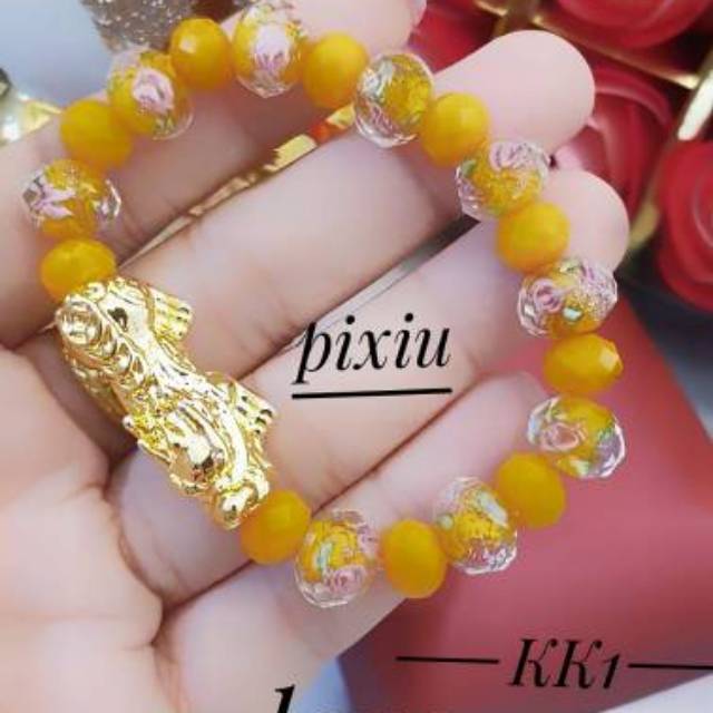 Gelang tangan pixiu lapis emas 24k 0401