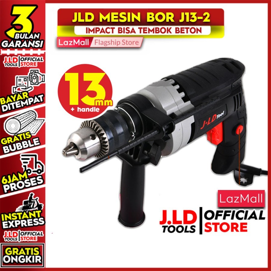 MESIN BOR beton 13mm - impact drill 13mm - bor beton 13-2 jld tools