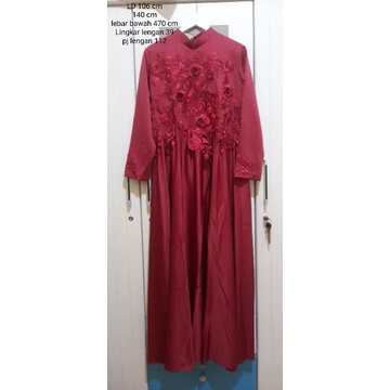 preloved gamis pesta by jihan syakira