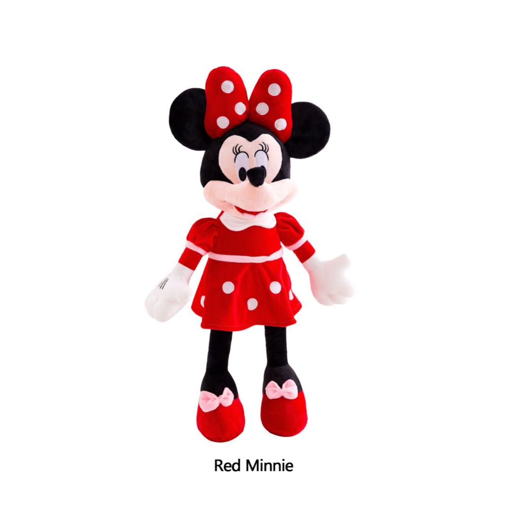 Timekey Mainan Boneka Stuffed Plush Mickey Minnie Mouse 35cm Untuk Hadiah Natalulang Tahun Anak Perempuan C8U6