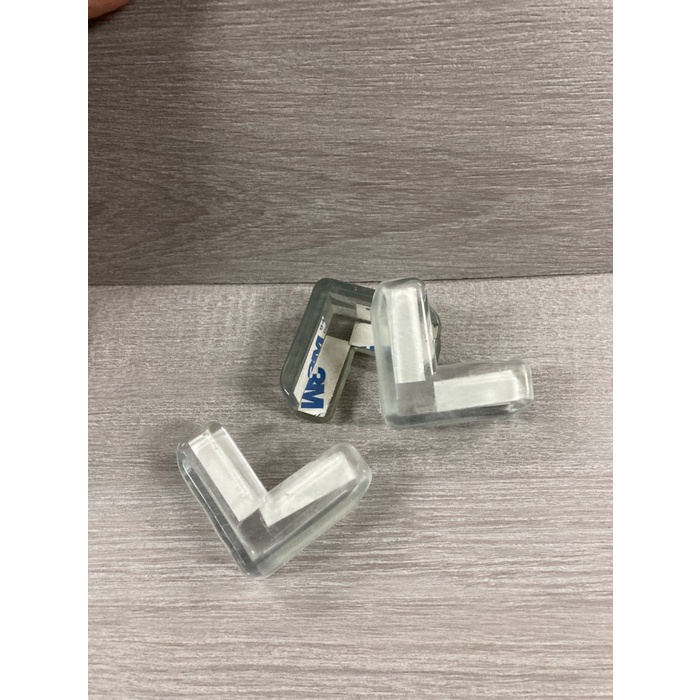 Pelindung Meja L Pengaman Sudut Siku Kaca Karet Bening Transparan 3M