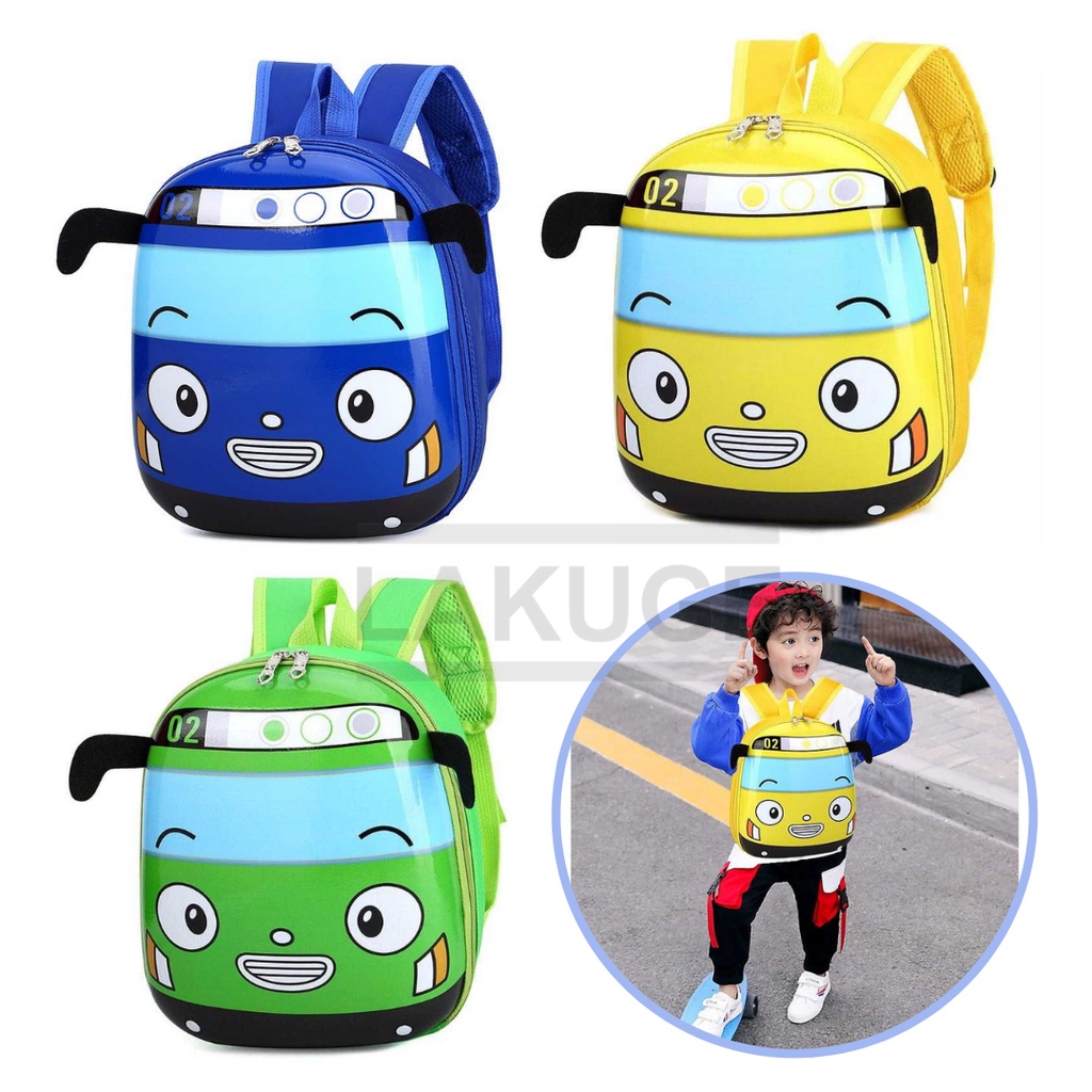 Tas Sekolah Anak Ransel Backpack Model Bus Tayo