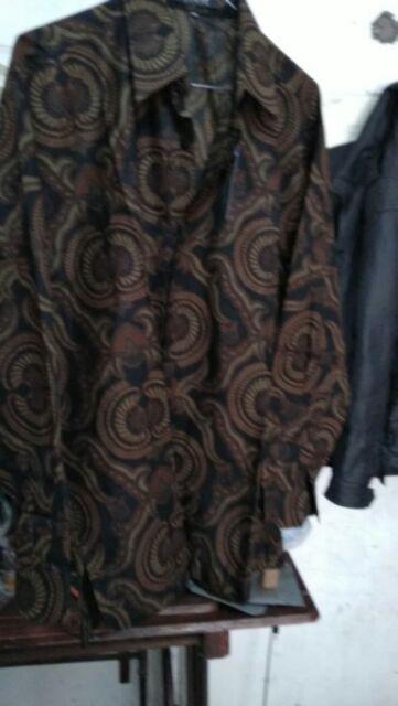 Risna Batik Krb192 B Kawung Kemeja Batik Pria Lengan Panjang Regular Fit