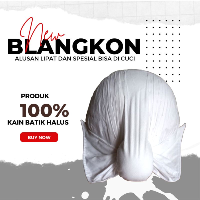 Blangkon JAWA. BLANGKON PUTIH. LIPAT