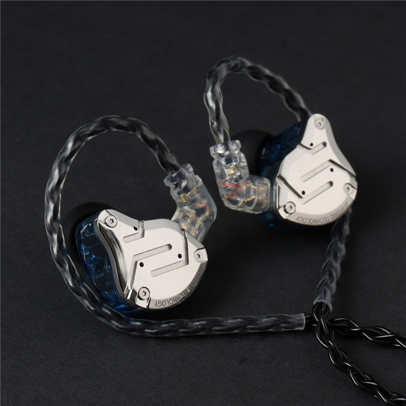 Jcally Jc08S 8 Core Upgrade Earphone Lapis Silver Dengan Mic Warna Hitam