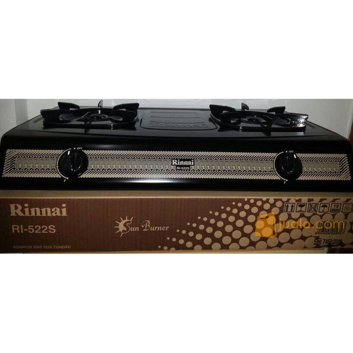 Kompor Gas Rinnai 2 Tungku RI 522S Batik Stainless Steel