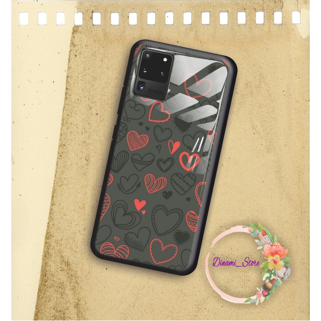 back case glass LOVE  oppo vivo samsung iphone realme all type DST1124