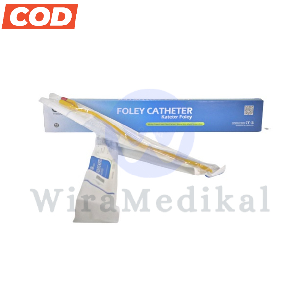 Foley Catheter Fr16 Fr18 GEA Selang Urine 2 Way 16 Fr dan 18 Fr GEA  Selang Catheter GEA - Box isi 10