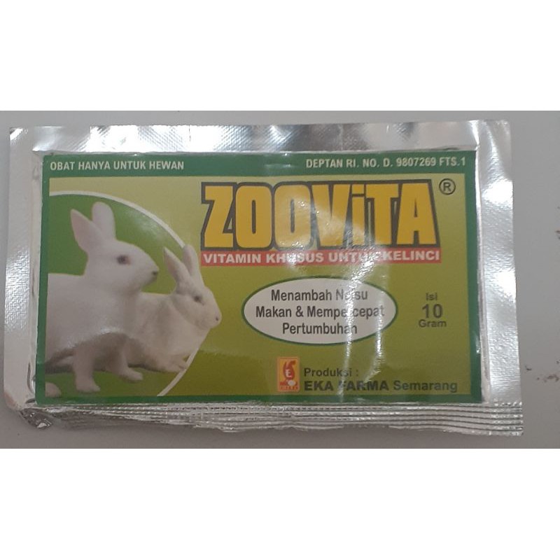 vitamin kelinci zoovita menambah nafsu makan