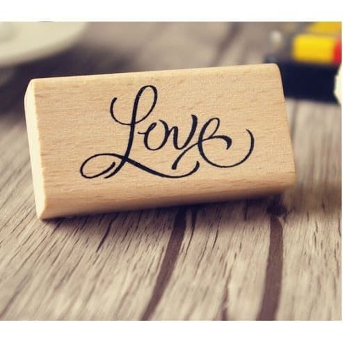 Wooden Stamp - Love Words Series
