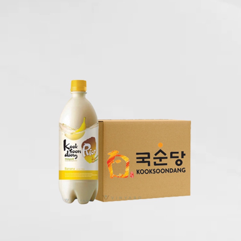 1 Dus Free 1 Dus KookSoonDang Makgeolli Banana Rice Wine 750 ml ( Khusus Pengiriman Instant )