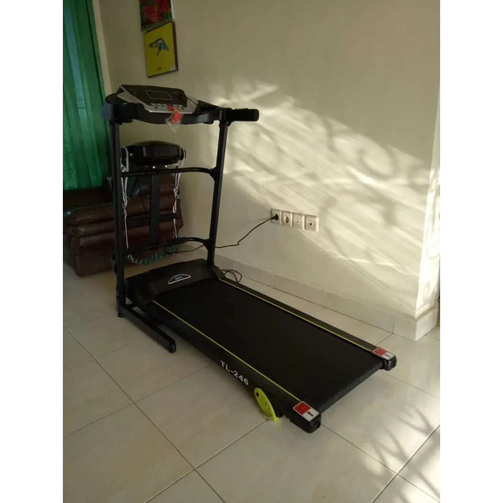 TOTAL HEALTH GYM - New Alat Olahraga Fitness Gym Sport Latihan Kardio Walking Pad Treadmill Listrik Elektrik Total TL 246 + Massager