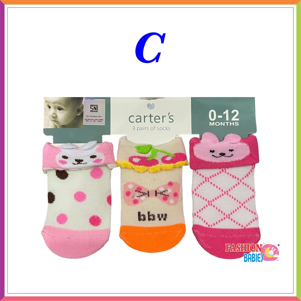 ❤ Fashionbabies ❤ KAOSKAKI BAYI CARTER 3 IN 1 / KAOSKAKI NEWBOR ISI 3