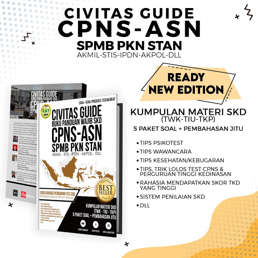 Buku SKD CPNS/PKN STAN (Civitas guide edisi SKD buku panduan wajib CPNS ASN-PKN STAN)