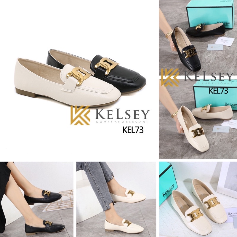 Nicole Sepatu FlatShoes Kerja Wanita Kelsey Import KEL73