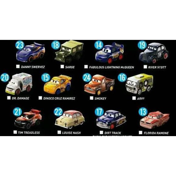Disney Pixar Cars 3 Dr. Damage No 20 Mini Racers Mattel Mini Racer