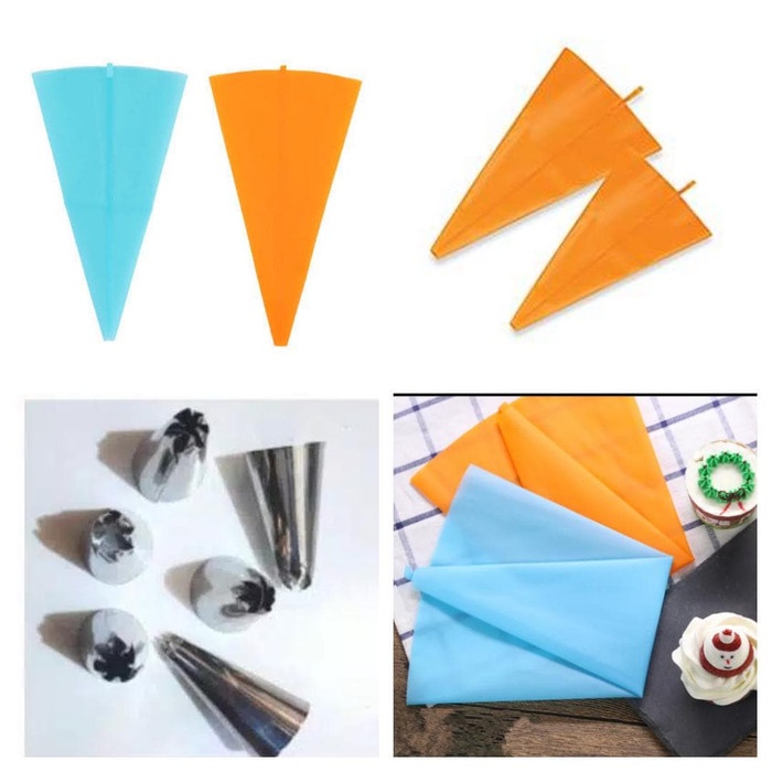 

KUE-PENGHIAS-ALAT- PIPING BAG SILICONE PLASTIK SEGI TIGA ALAT DEKORASI KUE -ALAT-PENGHIAS-KUE.