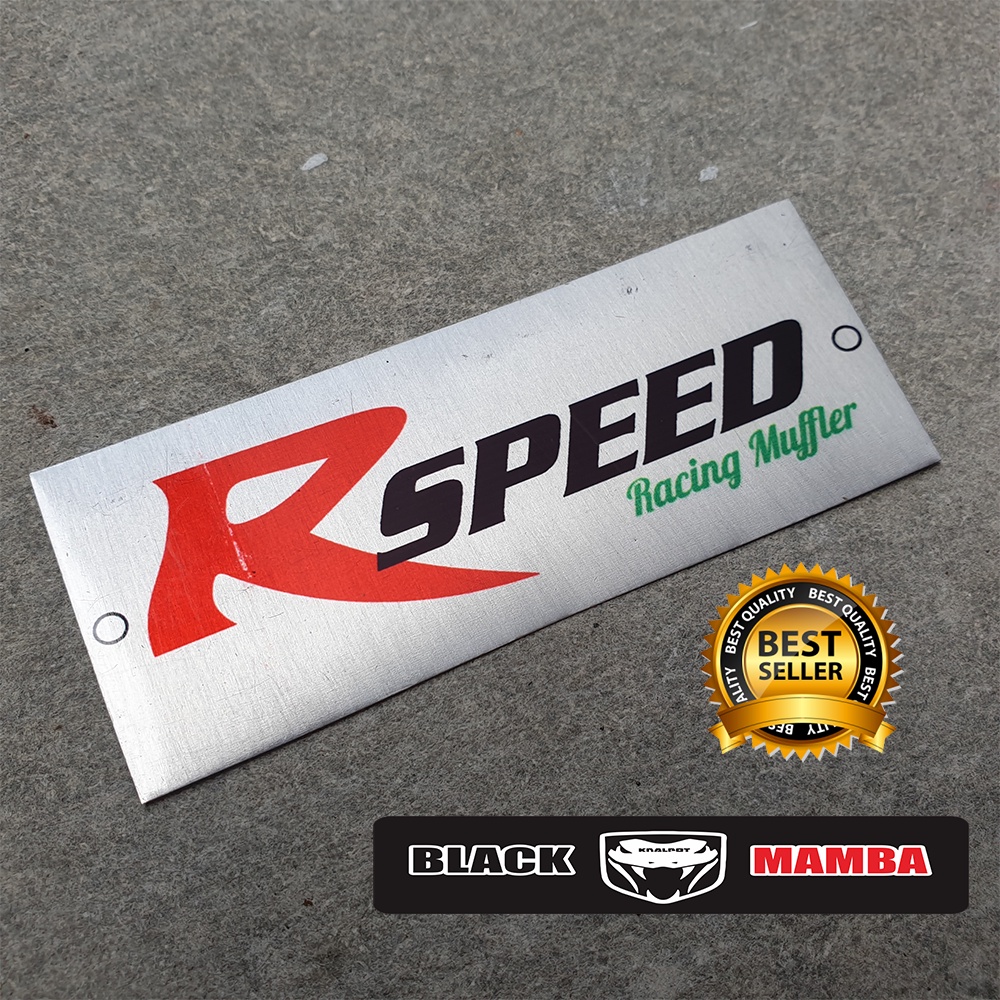 EMBLEM KNALPOT RACING MERK R SPEED