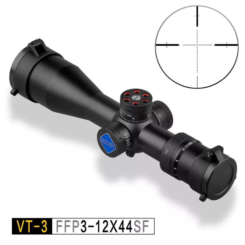 Telescope Discovery VT3 3-12X44 FFP SF Tube 30 Lensa Coating Green - Teleskop Rifle Scope