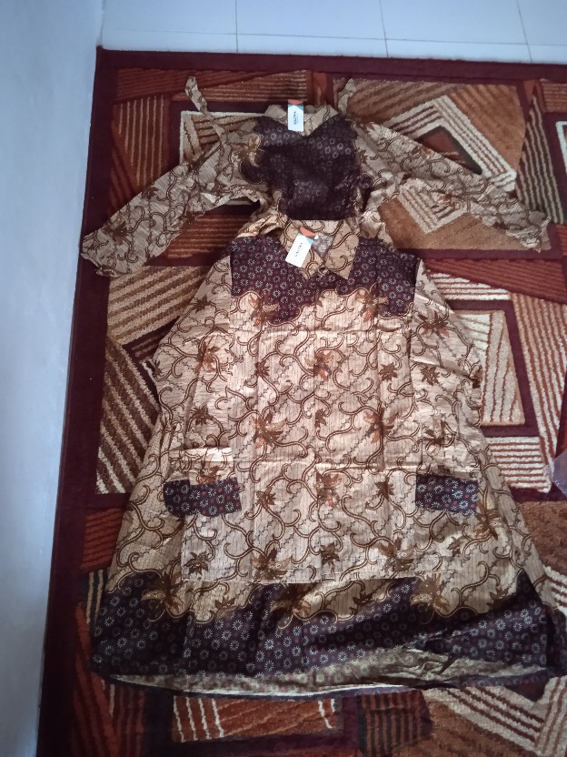 Baju Batik Couple Gamis Jumbo Murah Pasangan Modern Muslim  | Klyn - 015 Cg Kalinda