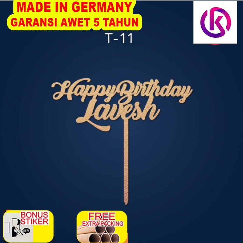 

Grosir T 11 Happy Birthday Topper / Cake Topper / Hiasan Kue Ulang Tahun