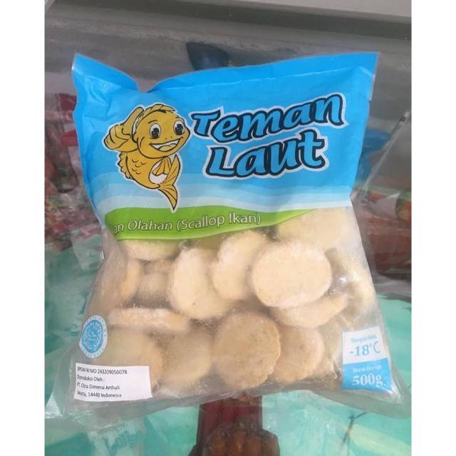 

Teman Laut Ikan Olahan 500GR ( Scallop Ikan )
