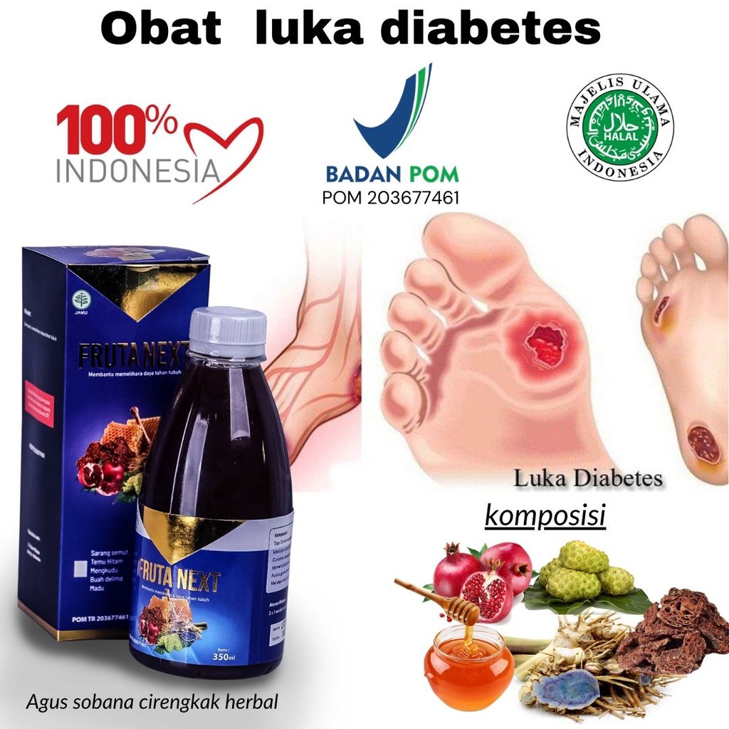 Obat luka diabetes agar cepat kering - FRUTANEXT Obat luka diabetes