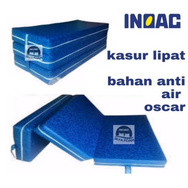 Kasur busa inoac lipat bahan Oscar anti air tebal busa 10cm