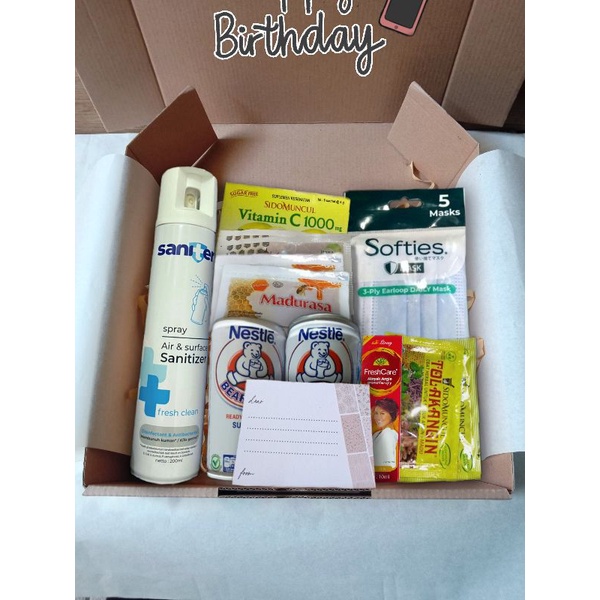 

HAMPERS PAKET ISOMAN ISOLASI MANDIRI EDITION MURAH CUSTOM